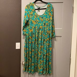 Agnes and Dora M Floral Oakley Dress